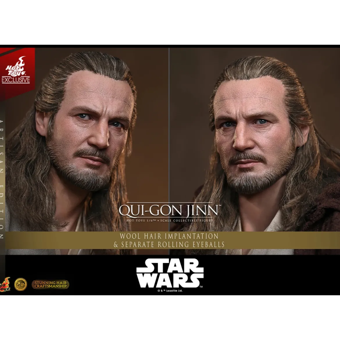 Hot Toys Star Wars The Phantom Menace - Qui-Gon Jinn (Artisan Edition) 1/6 MMS881 - Hot Toys Exclusive