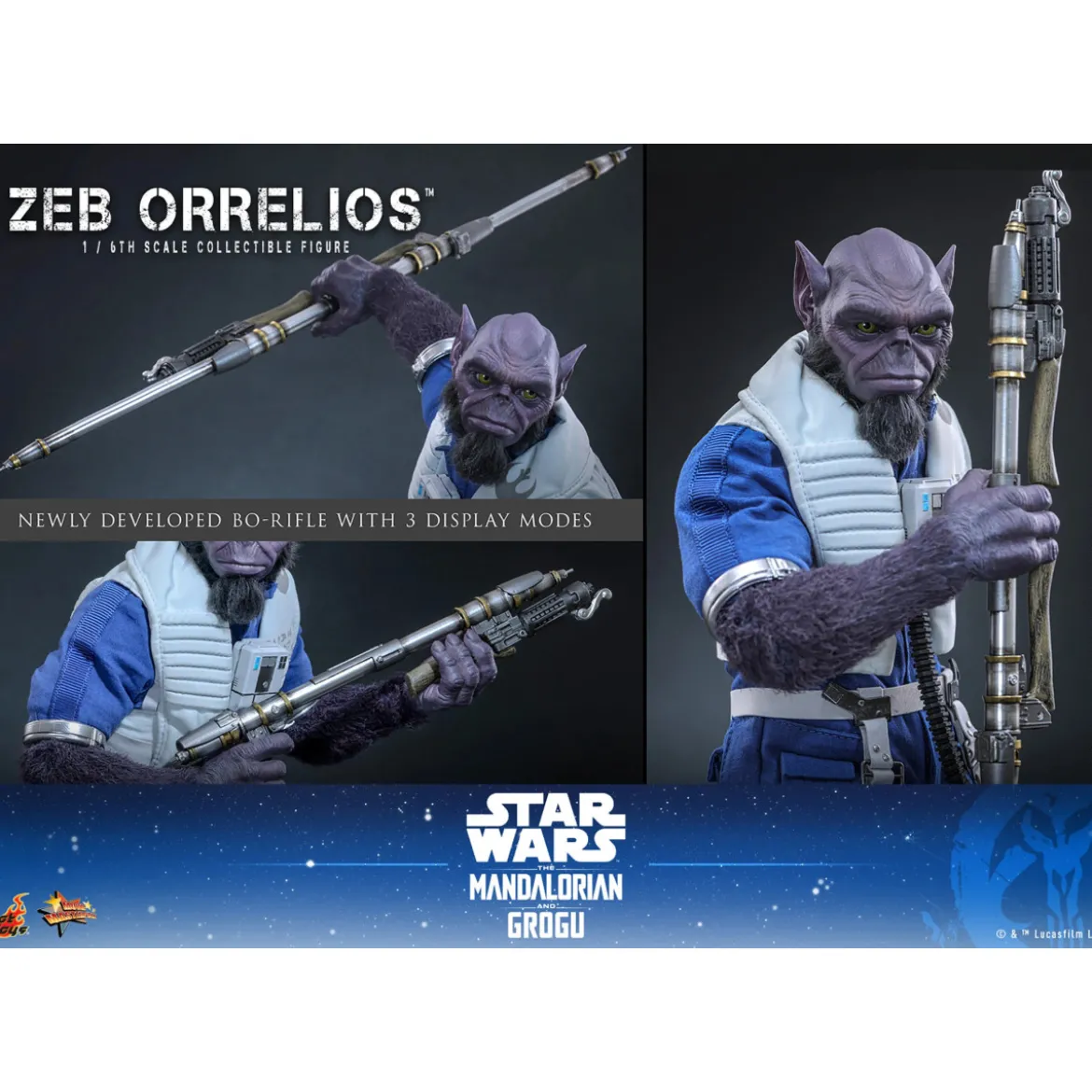 Hot Toys Star Wars - Zeb Orrelios 1/6 MMS876 - Star Wars: The Mandalorian & Grogu
