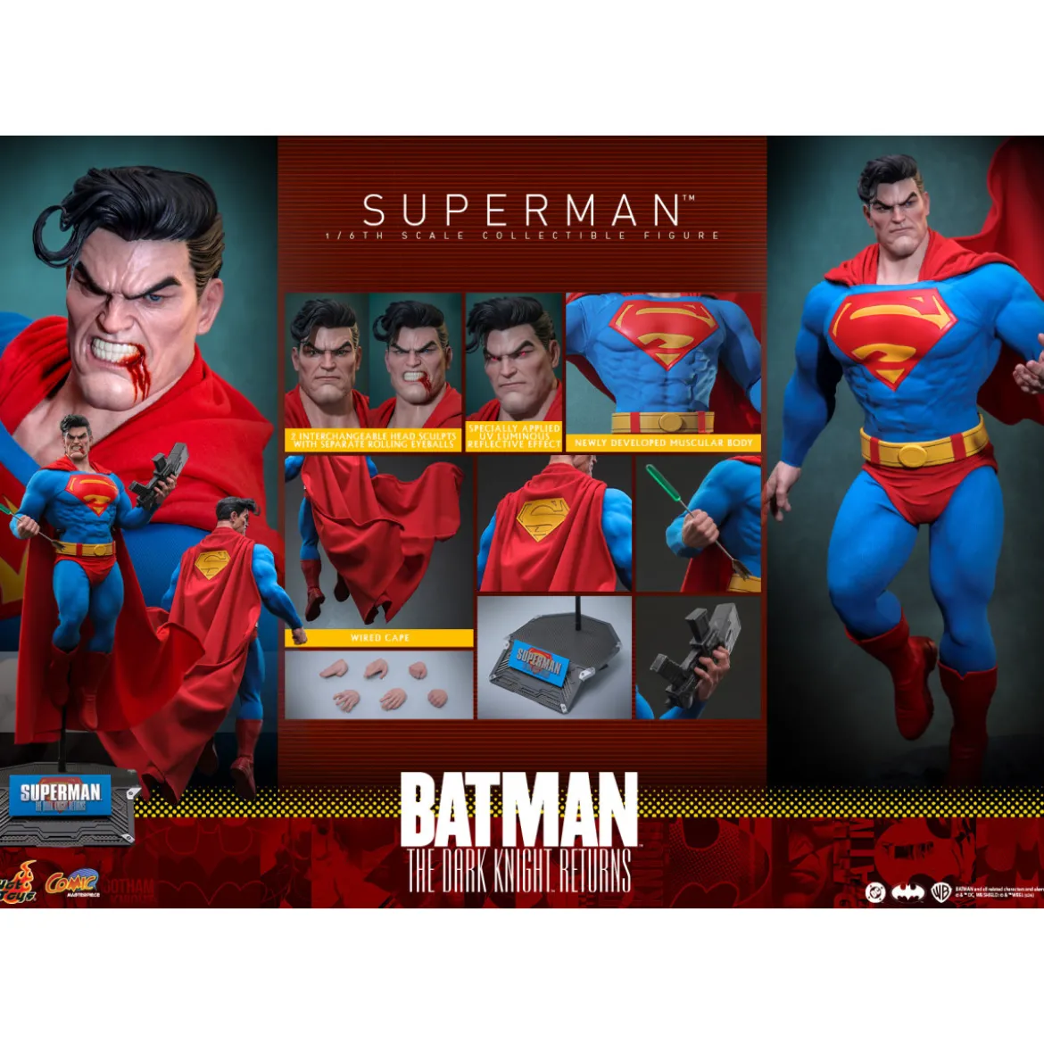 Hot Toys - SUPERMAN - Batman: The Dark Knight Returns Comic Masterpiece 1/6