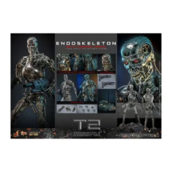 Hot Toys - Terminator 2: Judgment Day MMS 1/6 - Endoskeleton (Battle Damaged Version) Die cast MMS840D77