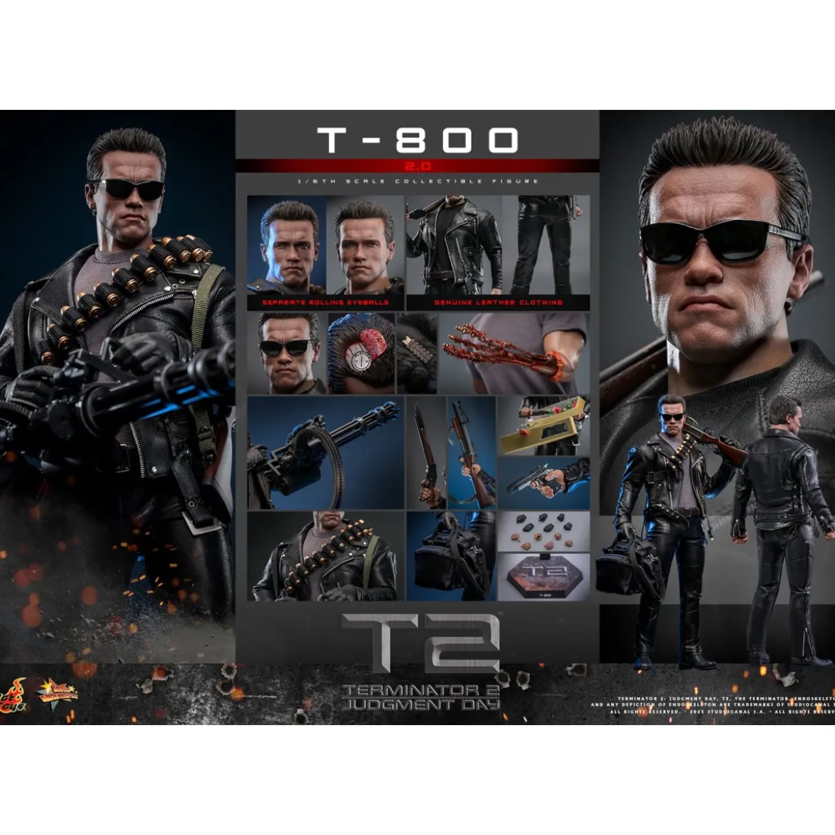 Hot Toys - Terminator 2: Judgment Day MMS 1/6 - T-800 V2.0 MMS795