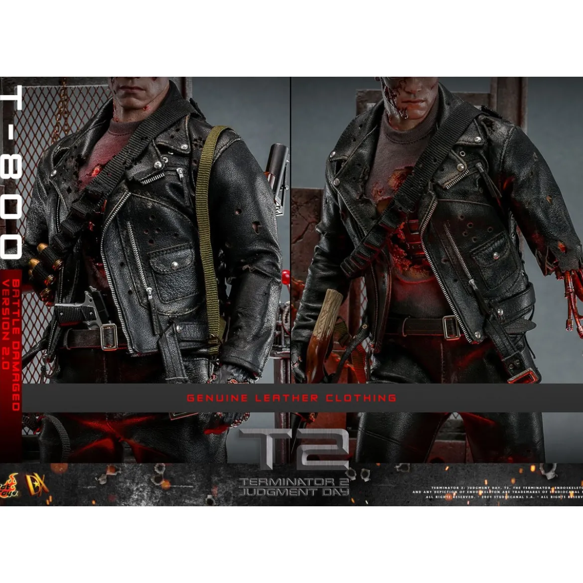 Hot Toys - Terminator 2: Judgment Day MMS 1/6 - Battle Damaged T-800 V2.0