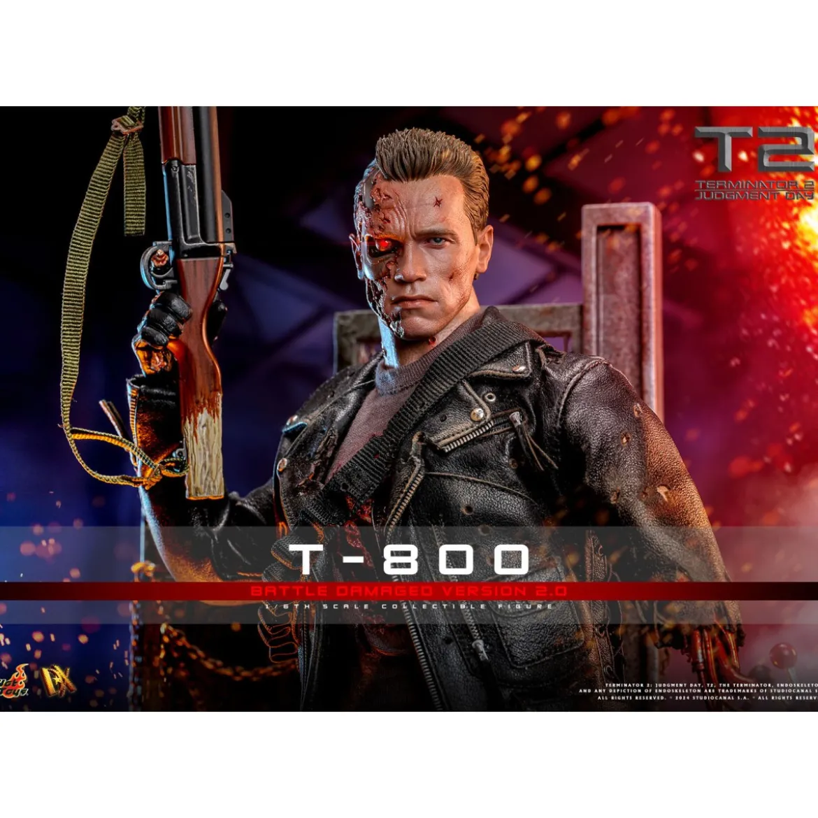 Hot Toys - Terminator 2: Judgment Day MMS 1/6 - Battle Damaged T-800 V2.0