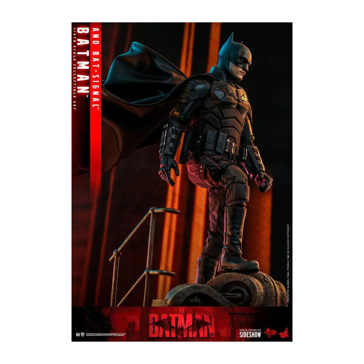 Hot toys - THE BATMAN AND BAT-SIGNAL Movie Masterpiece 1/6