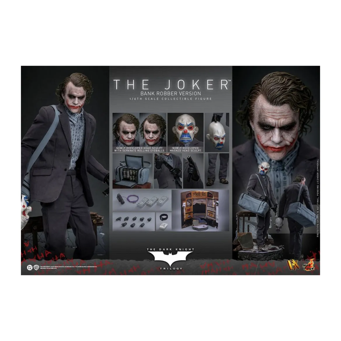 Hot Toys - The Dark Knight - The Joker (Bank Robber Version) MMS 1/6