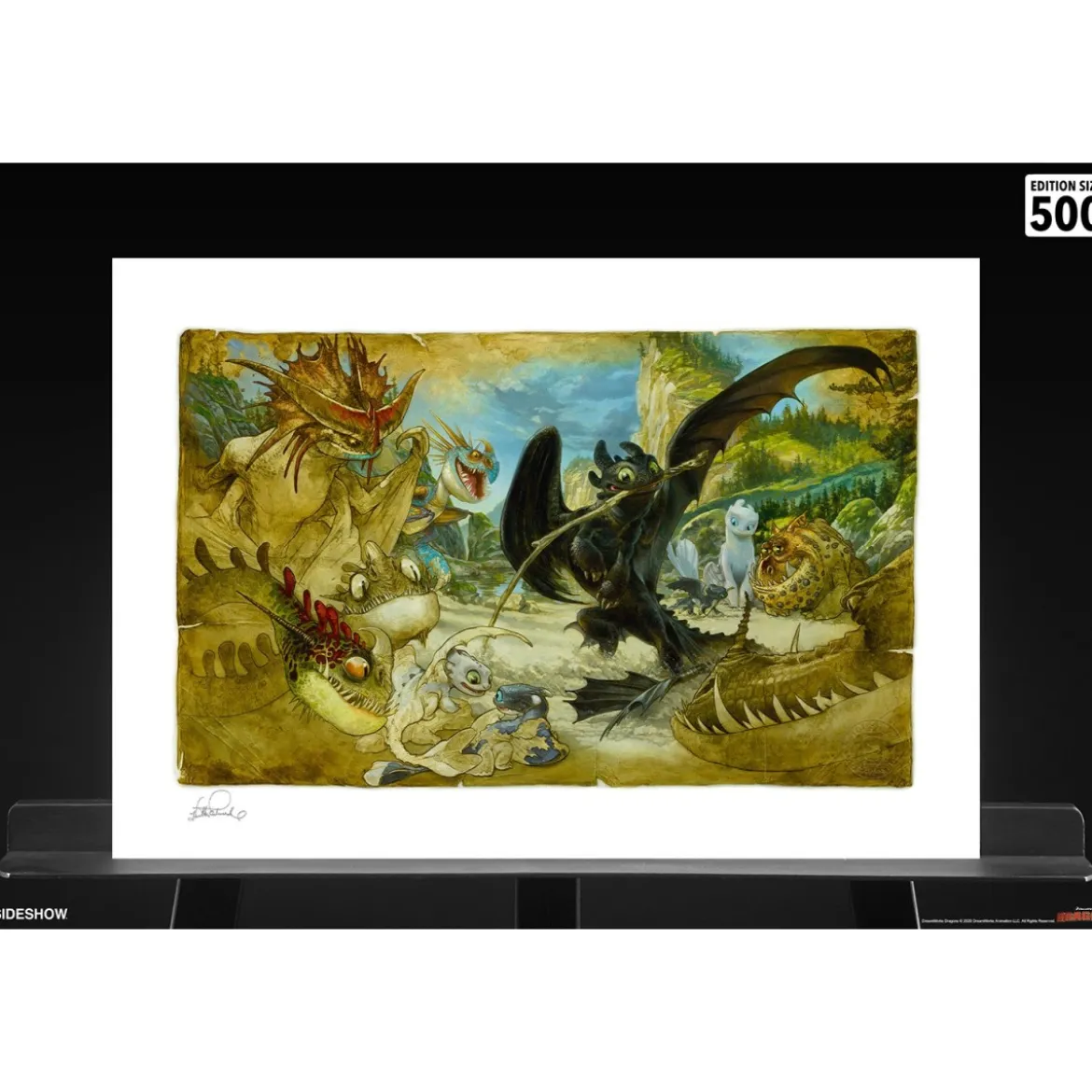 How to Train Your Dragon: How to Draw Your Dragon - Art Print by Heather Edwards - 46 x 61 cm - non encadrée