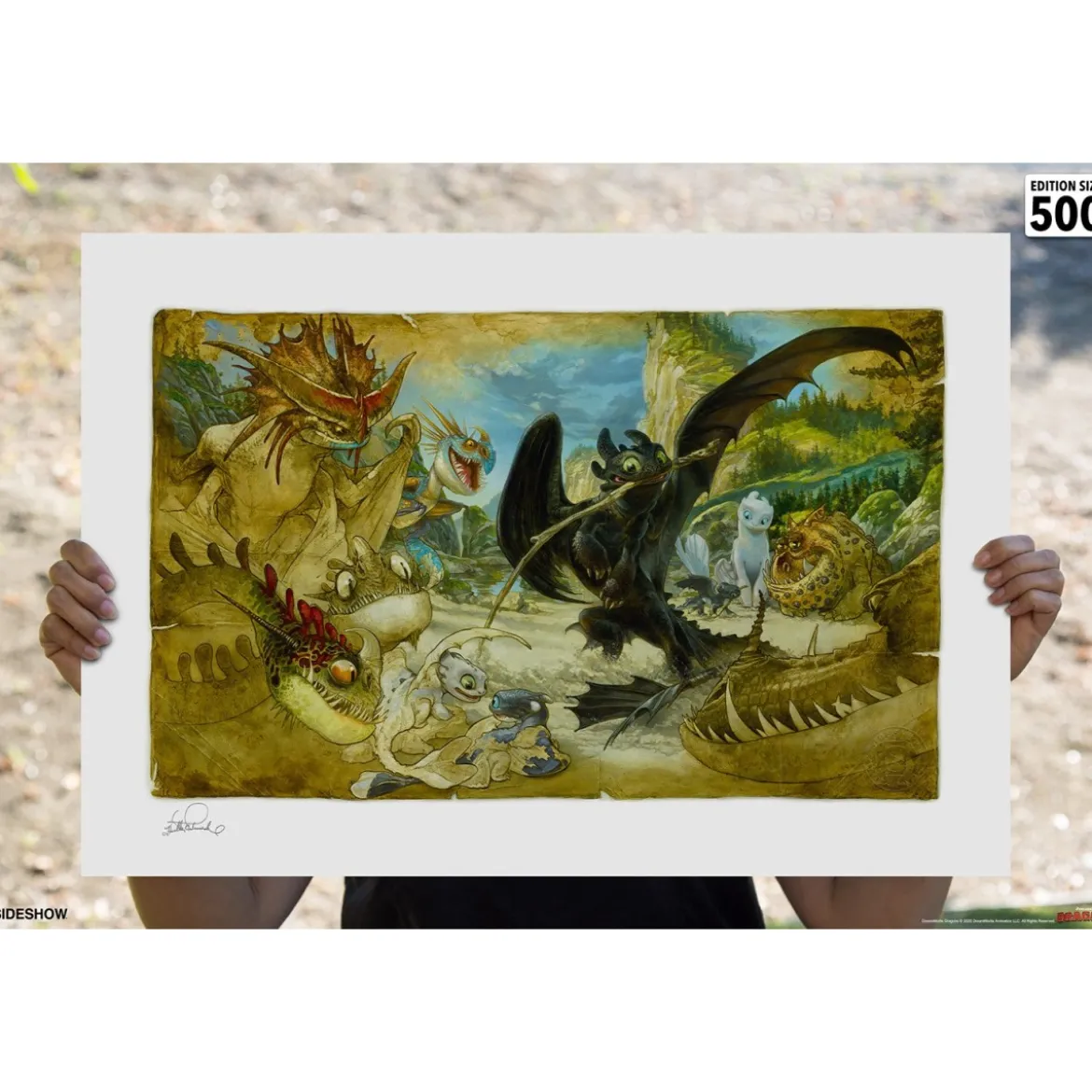 How to Train Your Dragon: How to Draw Your Dragon - Art Print by Heather Edwards - 46 x 61 cm - non encadrée