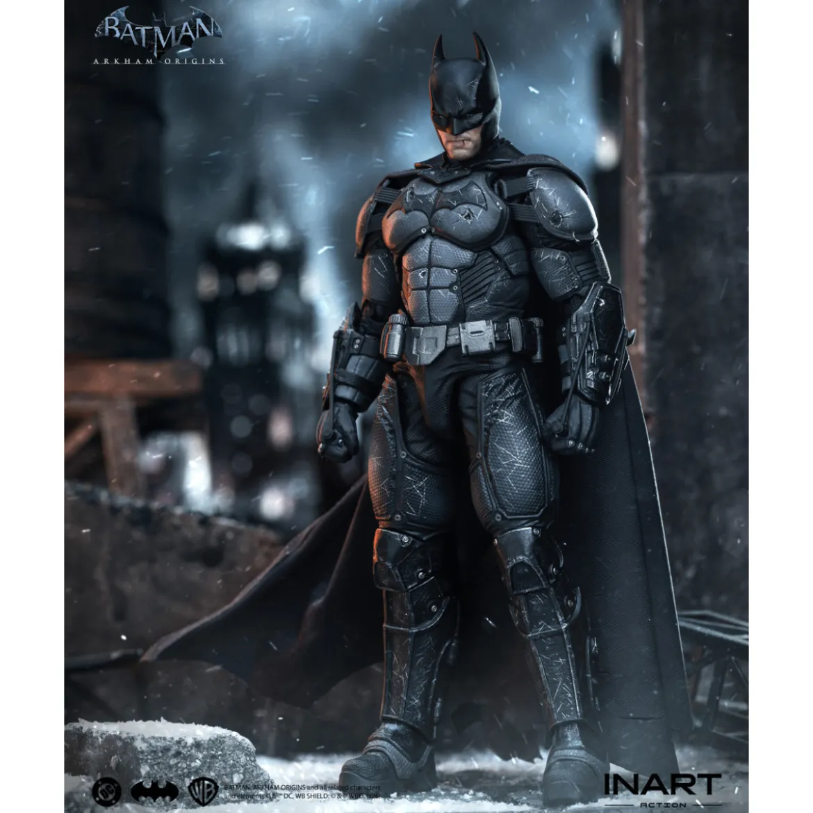 INART - Batman (Battle Damaged Version) - Batman: Arkham Origins 1/12 Scale Figure