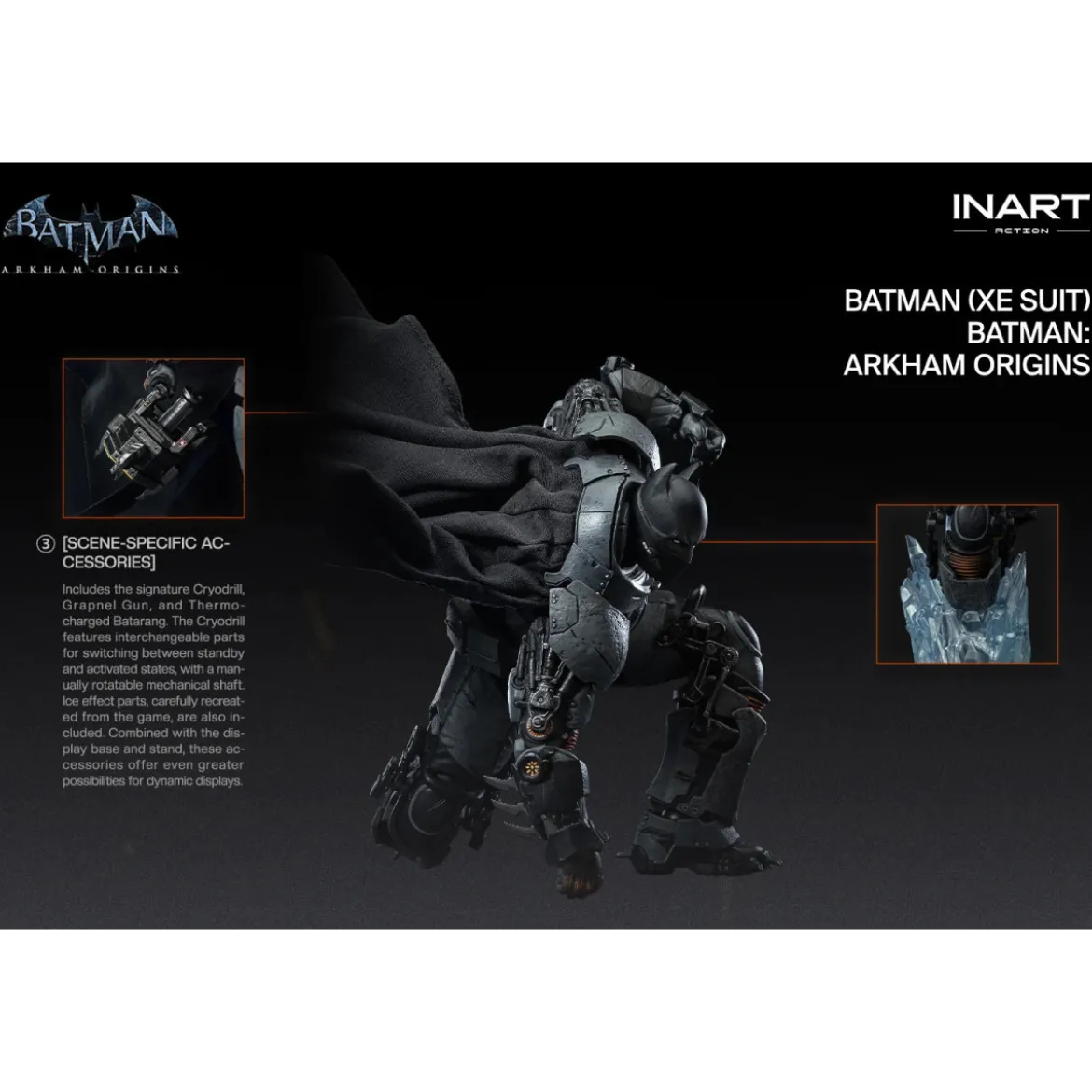 INART - Batman (XE Suit) - Batman: Arkham Origins 1/12 Scale Figure