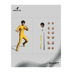 INART - Bruce Lee (Yellow Jumpsuit) 1/12 Action Figure - Le Jeu de la Mort