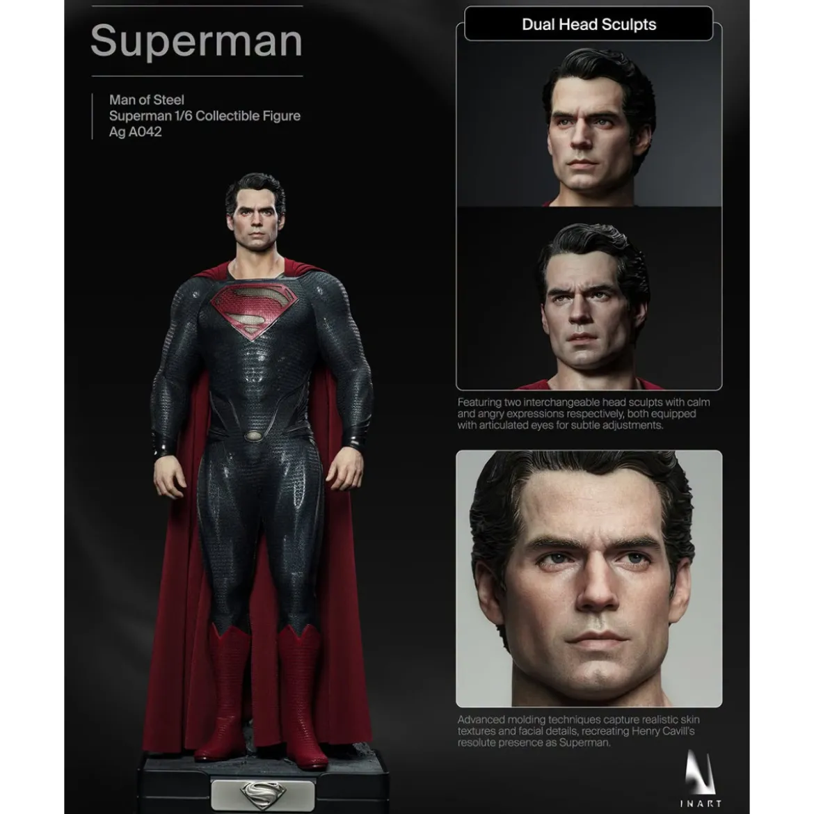 INART - Superman 1/6 Scale Collectible Figure - Man of Steel (2013)