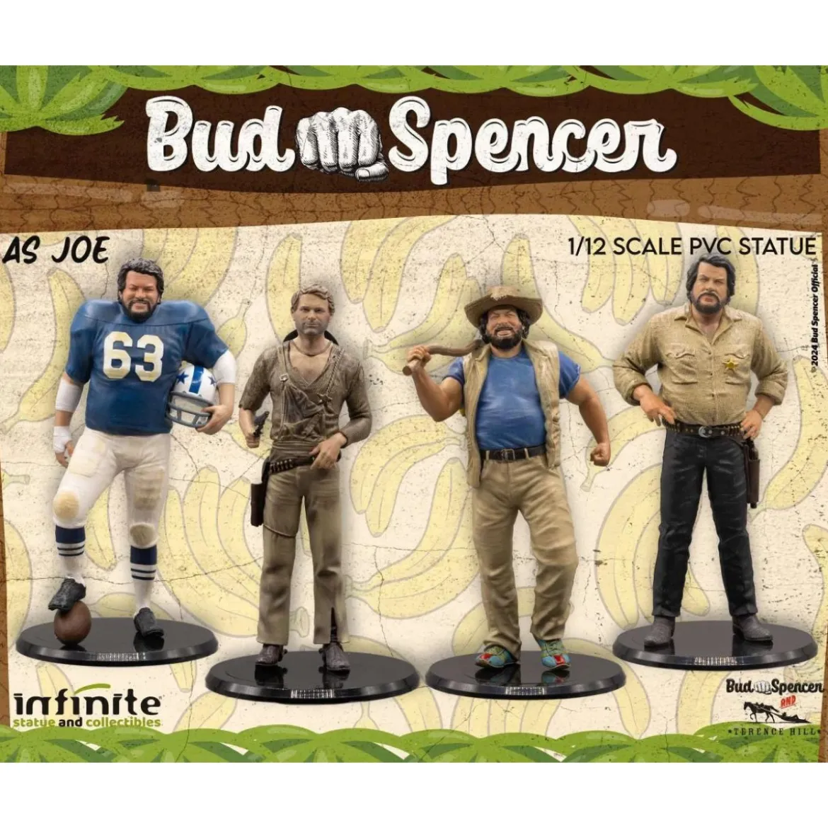 Infinite - Bud Spencer as Joe 1/12 pvc Statue - Banana Joe