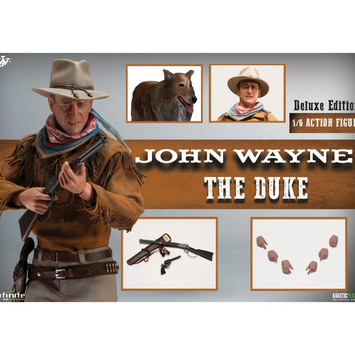 Infinite Statue X Kaustic Plastik - John Wayne The Duke Deluxe Edition 1/6