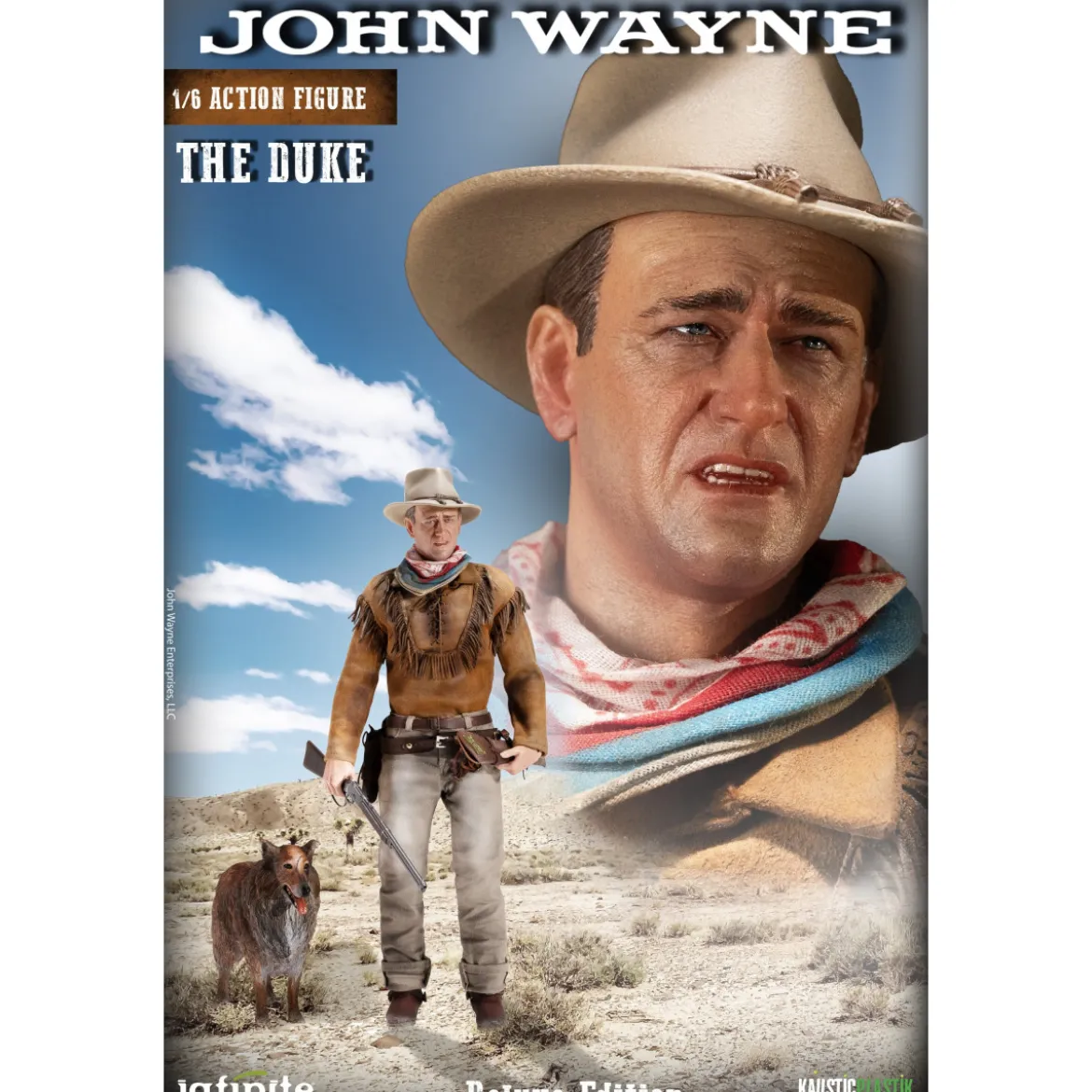 Infinite Statue X Kaustic Plastik - John Wayne The Duke Deluxe Edition 1/6