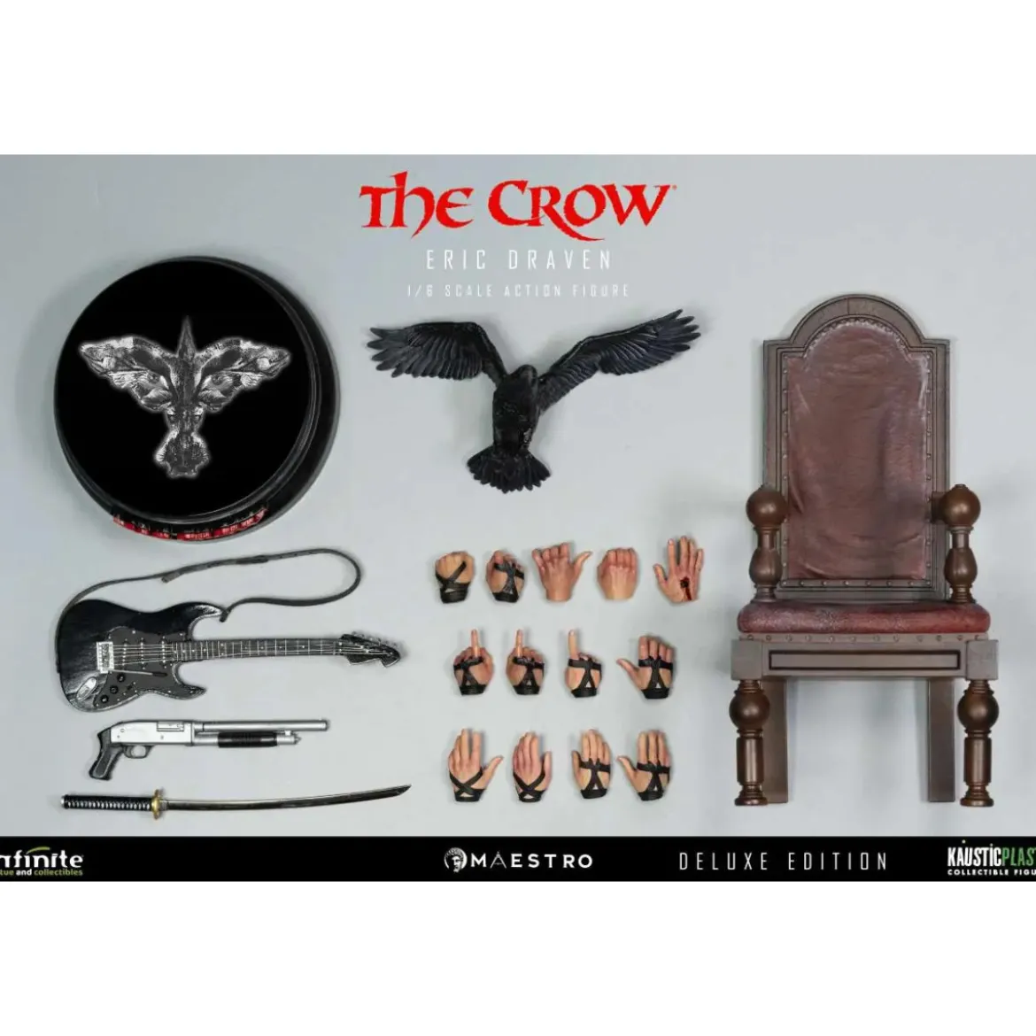 Infinite Statue X Kaustic Plastik - Maestro - Eric Draven Luxury Action Figure Deluxe Edition 1/6 - The Crow