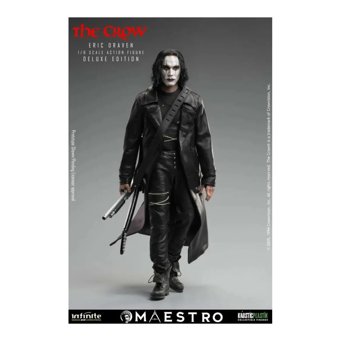 Infinite Statue X Kaustic Plastik - Maestro - Eric Draven Luxury Action Figure Deluxe Edition 1/6 - The Crow