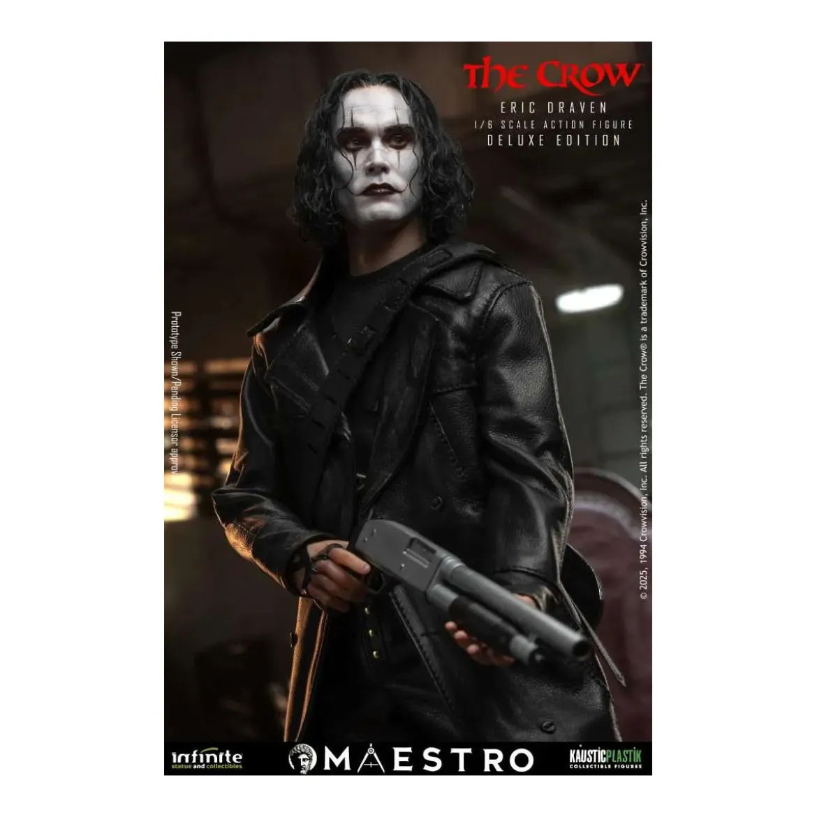 Infinite Statue X Kaustic Plastik - Maestro - Eric Draven Luxury Action Figure Deluxe Edition 1/6 - The Crow