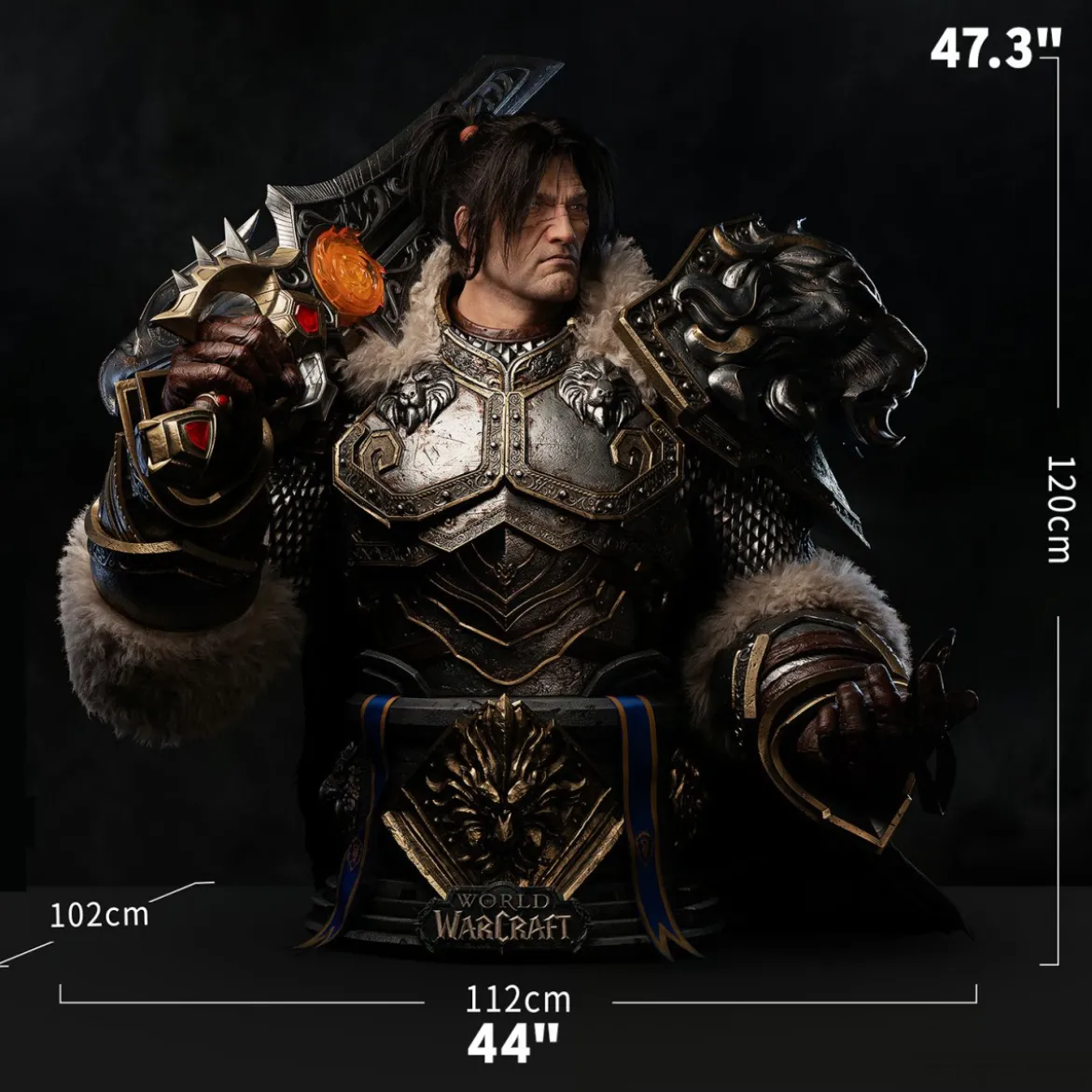 INFINITY STUDIO x BLIZZARD - Varian Wrynn - Buste 1/1 World of Warcraft