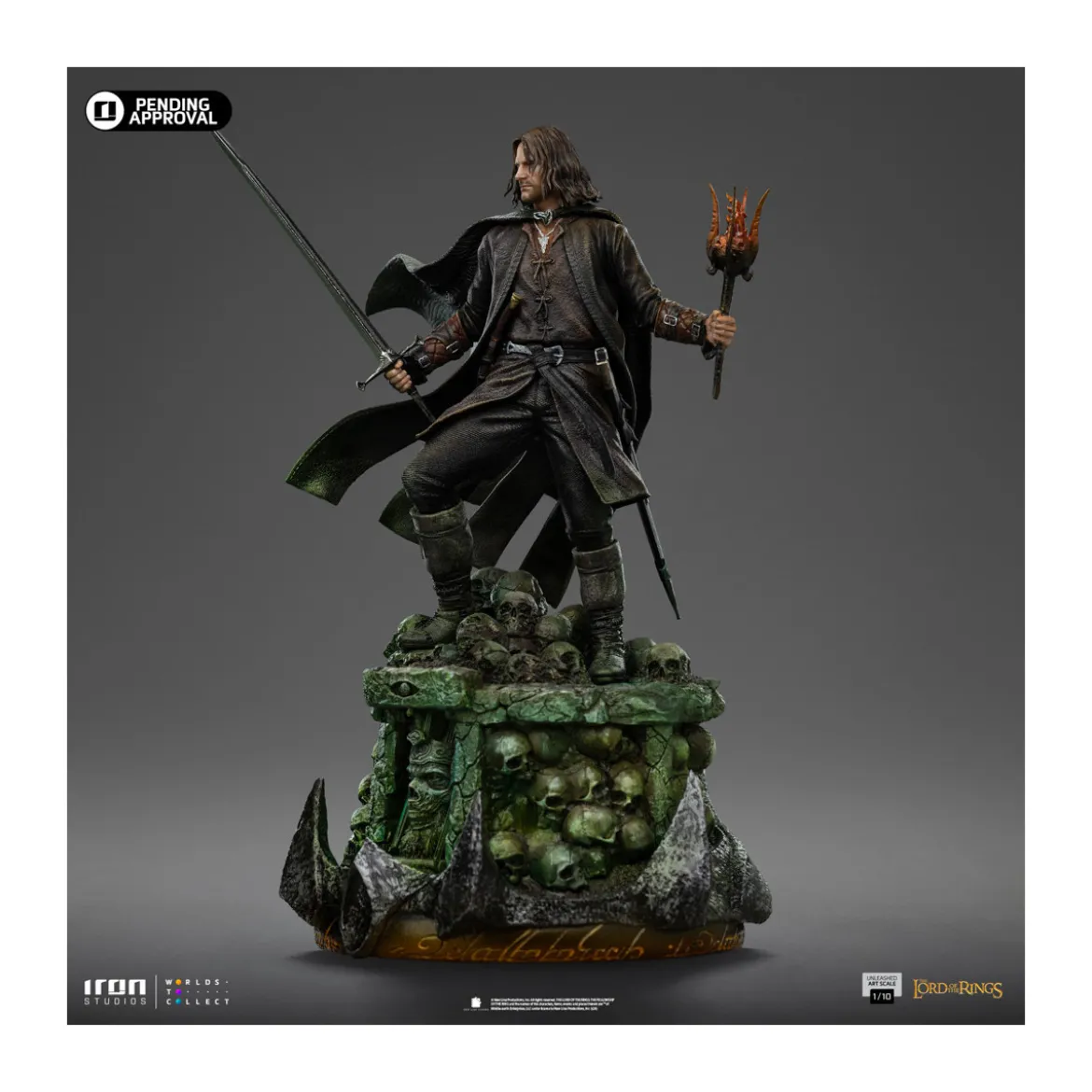 Iron Studios - Aragorn Unleashed - Le Seigneur des Anneaux - LOTR Unleashed Art Scale 1/10