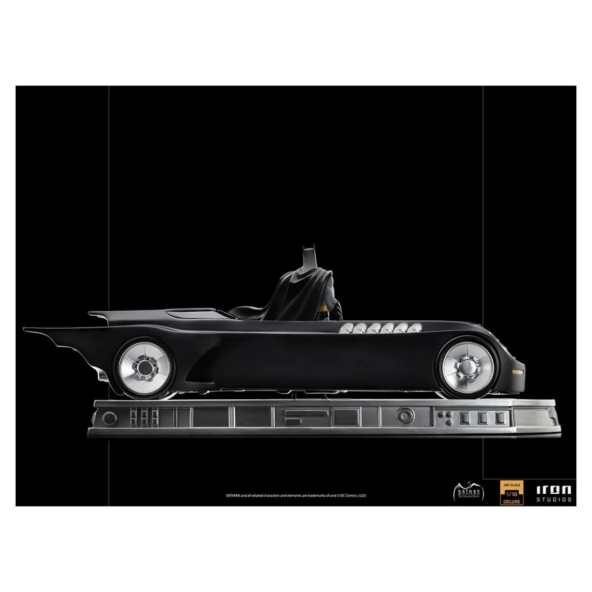 Iron Studios - Batman & Batmobile Deluxe - Batman The Animated Serie 1/10 DX Art Scale