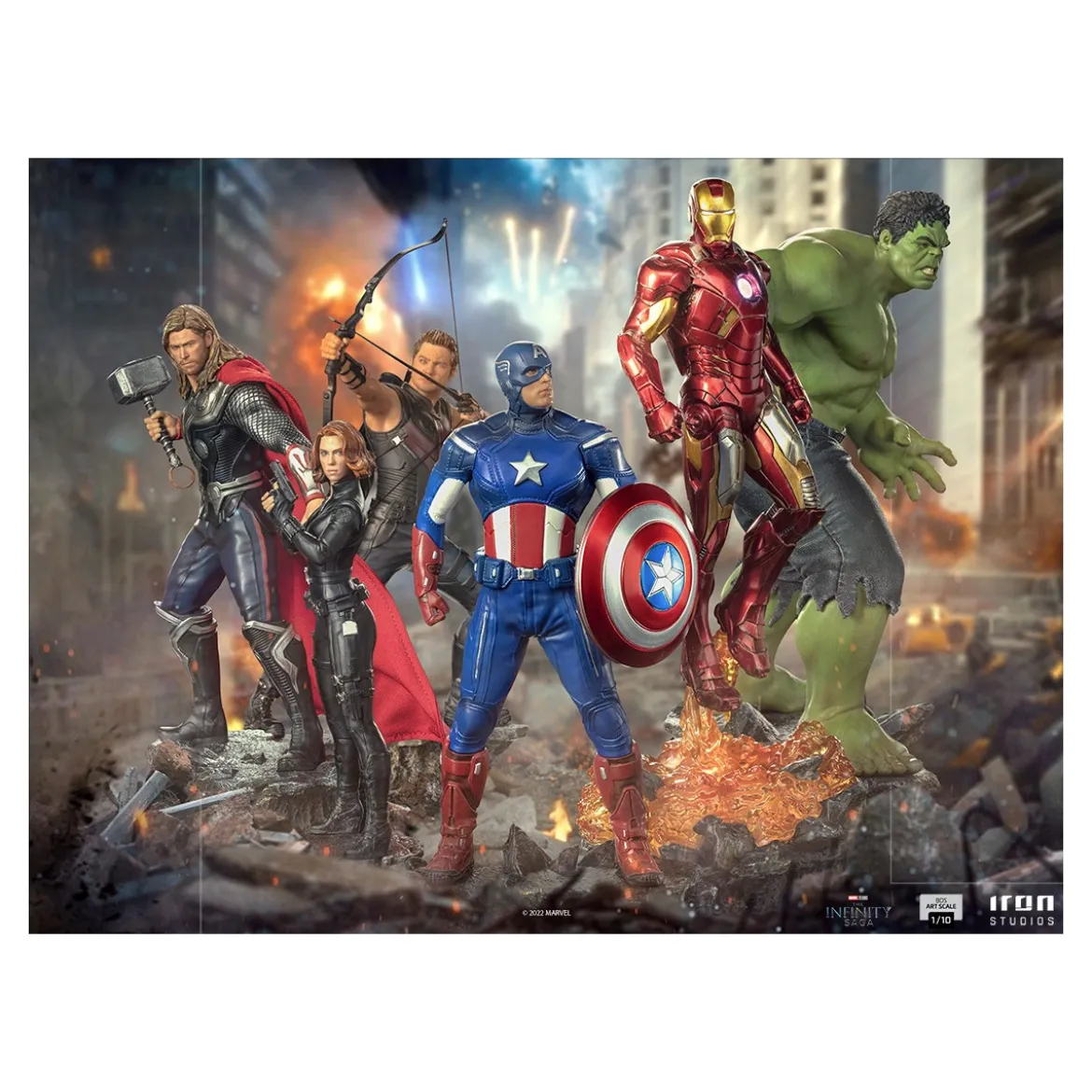 Iron Studios - CAPTAIN AMERICA - Battle of NY The Infinity Saga 1/10 BDS Art Scale