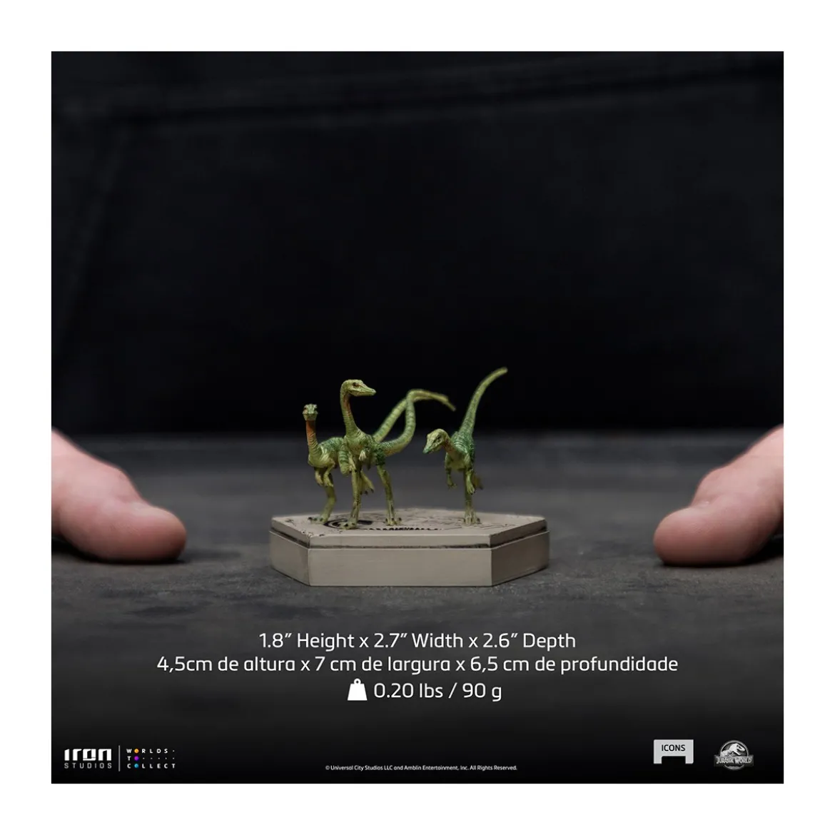 Iron Studios - Compsognathus - Jurassic World Icons