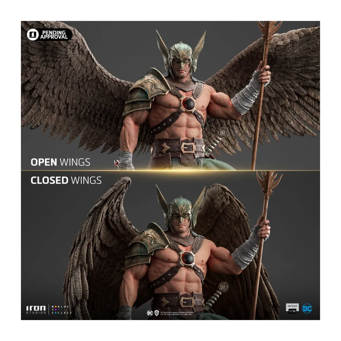 Iron Studios DC Comics - Hawkman 10th Anniversary BDS Arts Scale 1/10
