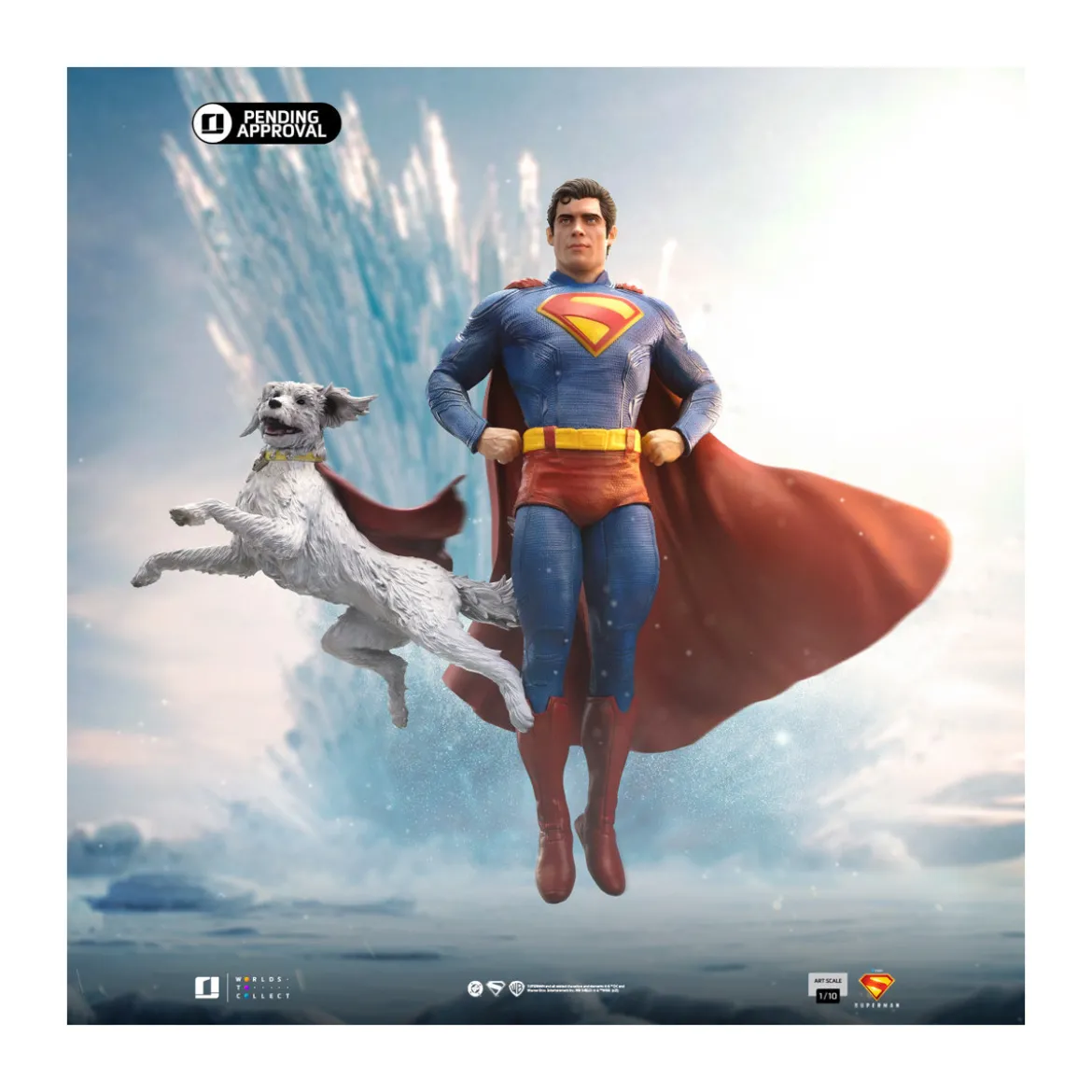 Iron Studios - DCU Superman - Superman & Krypto Art Scale Art Scale 1/10