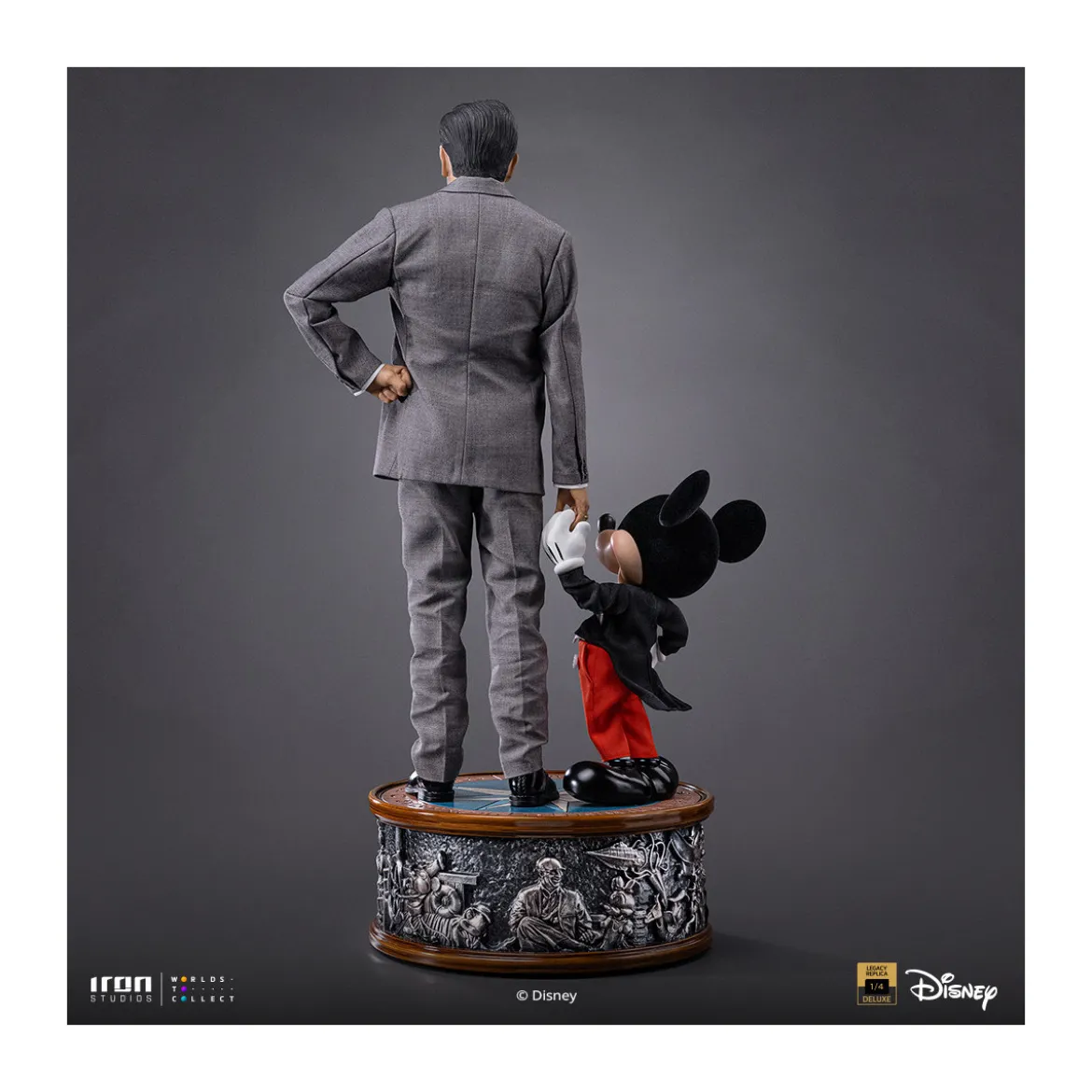 Iron Studios Disney Classics - Walt Disney & Mickey Mouse Legacy Replica 1/4