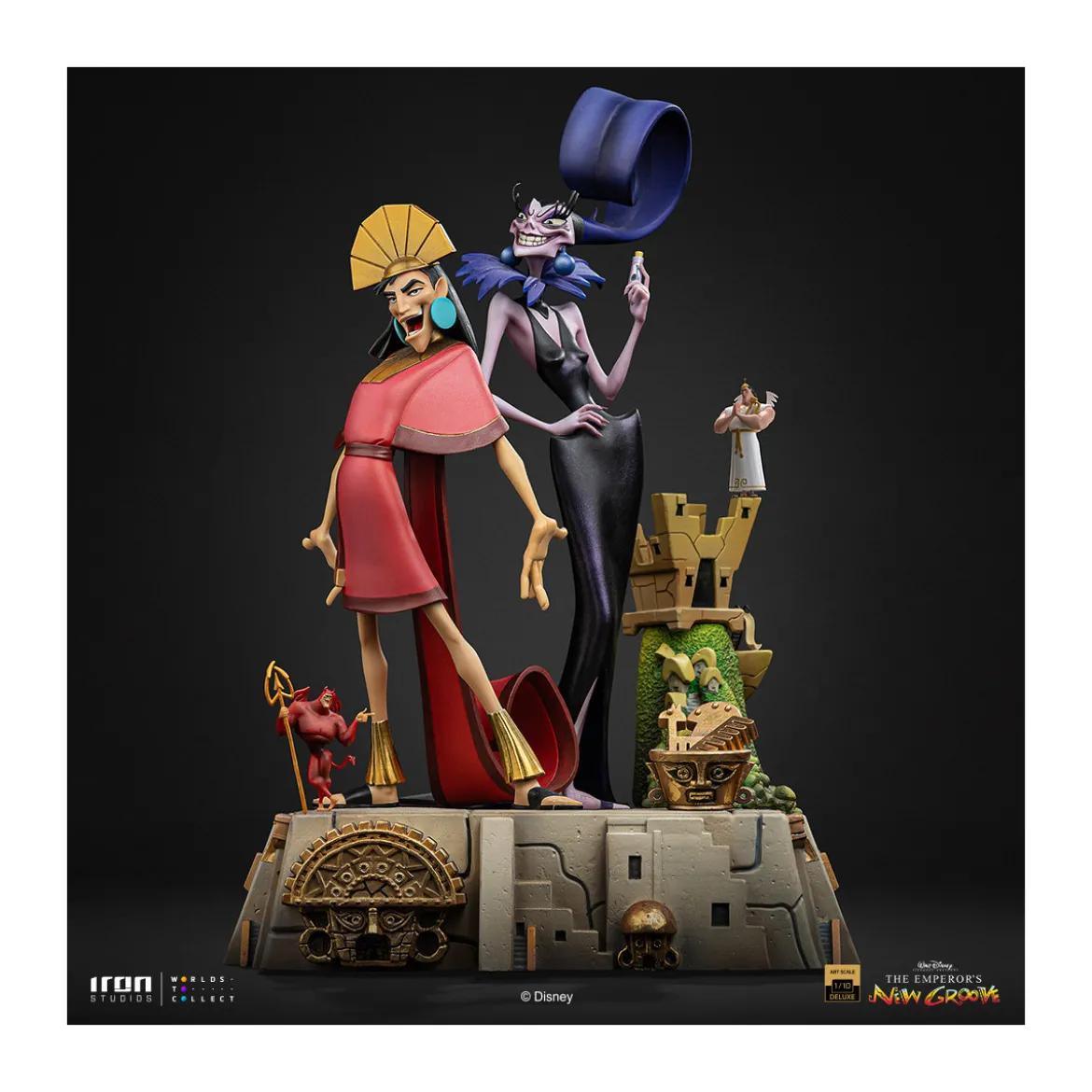 Iron Studios Disney - Kuzko & Yzma Deluxe Art Scale 1/10 - The Emperor's New Groove