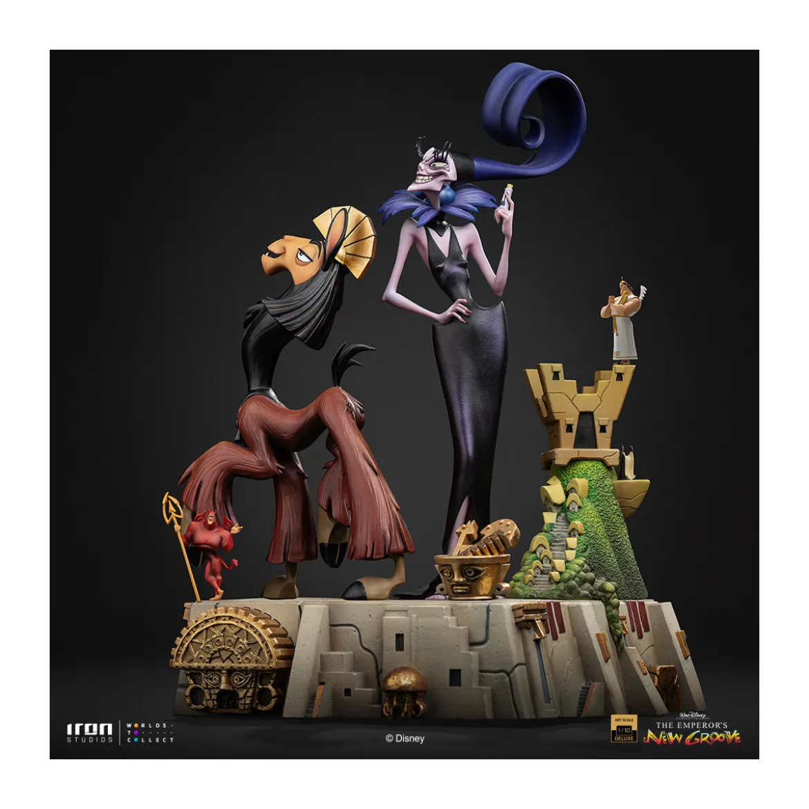 Iron Studios Disney - Kuzko & Yzma Deluxe Art Scale 1/10 - The Emperor's New Groove