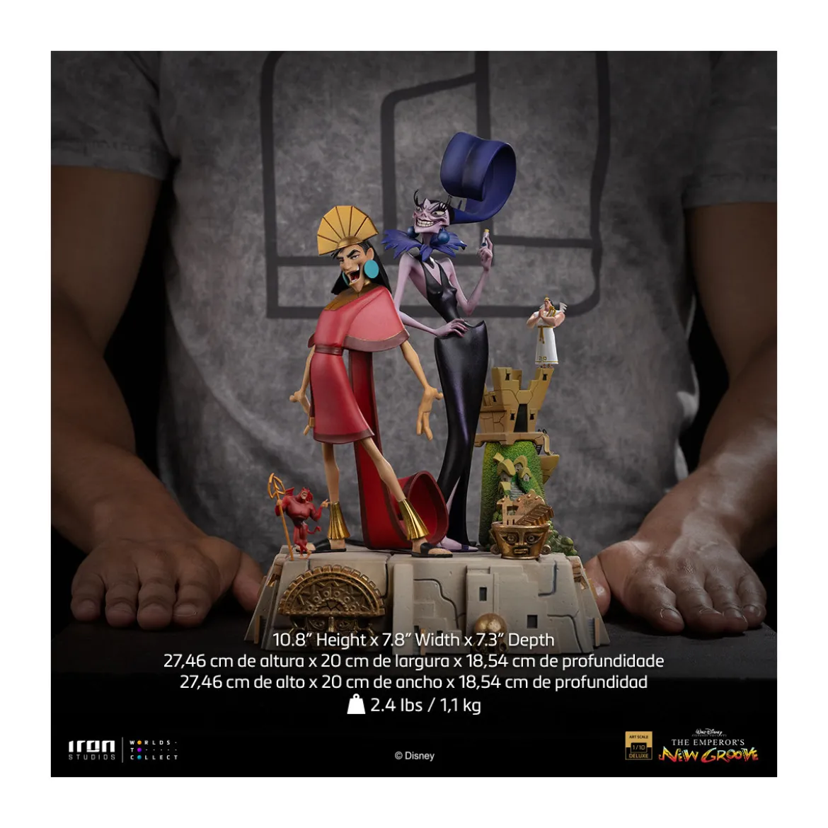 Iron Studios Disney - Kuzko & Yzma Deluxe Art Scale 1/10 - The Emperor's New Groove