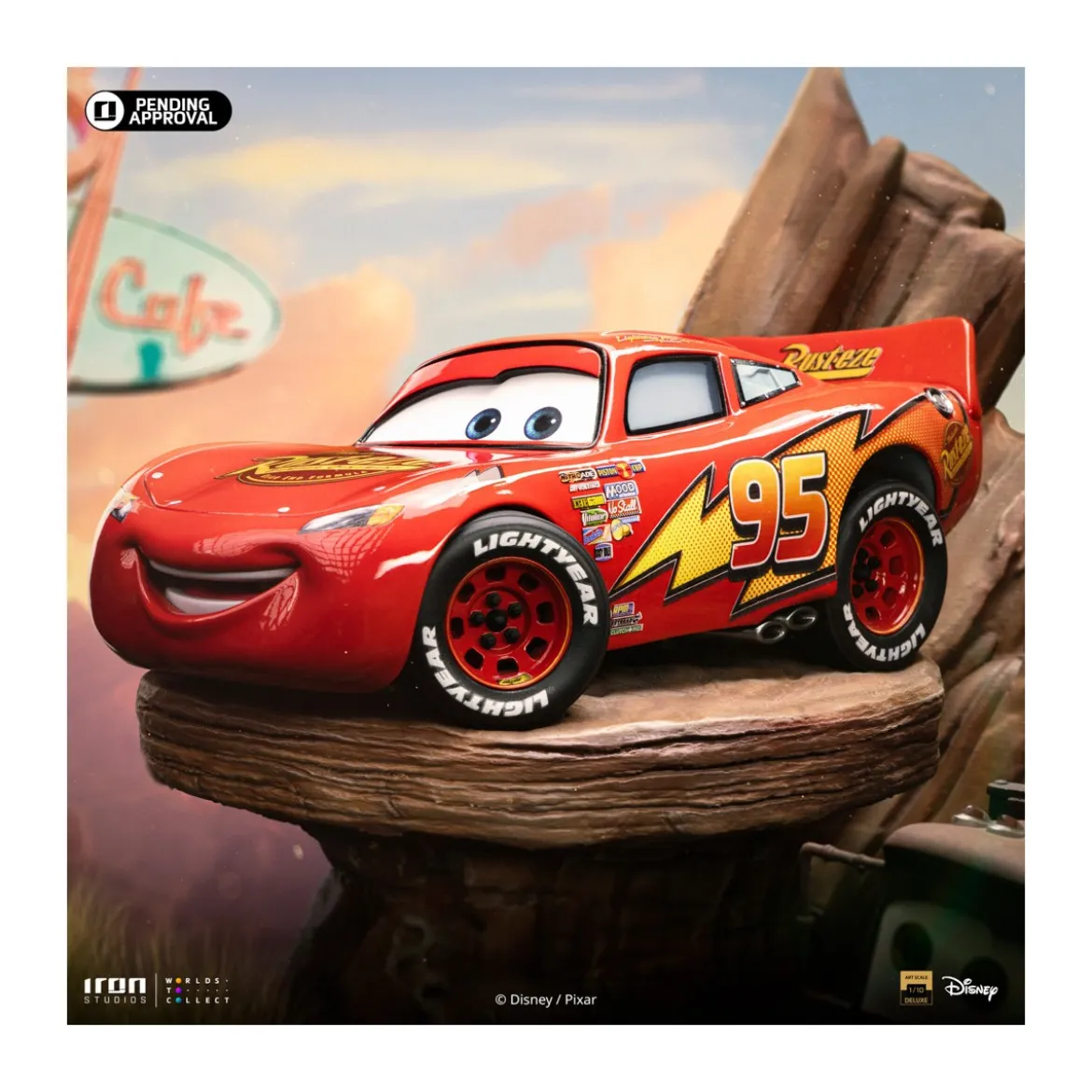 Iron Studios - Disney Pixar - Deluxe Art Scale Lightning McQueen & Tow Mater 1/10 - Cars