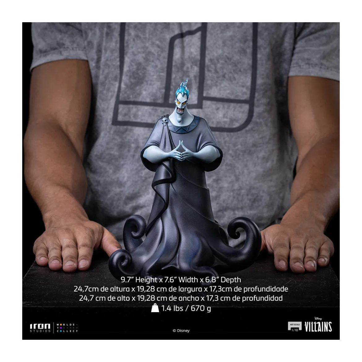 Iron Studios - Disney Villains Hades Art Scale 1/10 - Hercules
