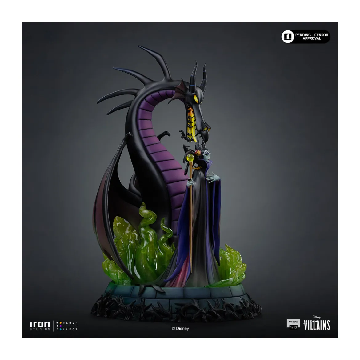 Iron Studios - Disney Villains Maleficent Art Scale 1/10 - Malefique - La Belle au bois dormant