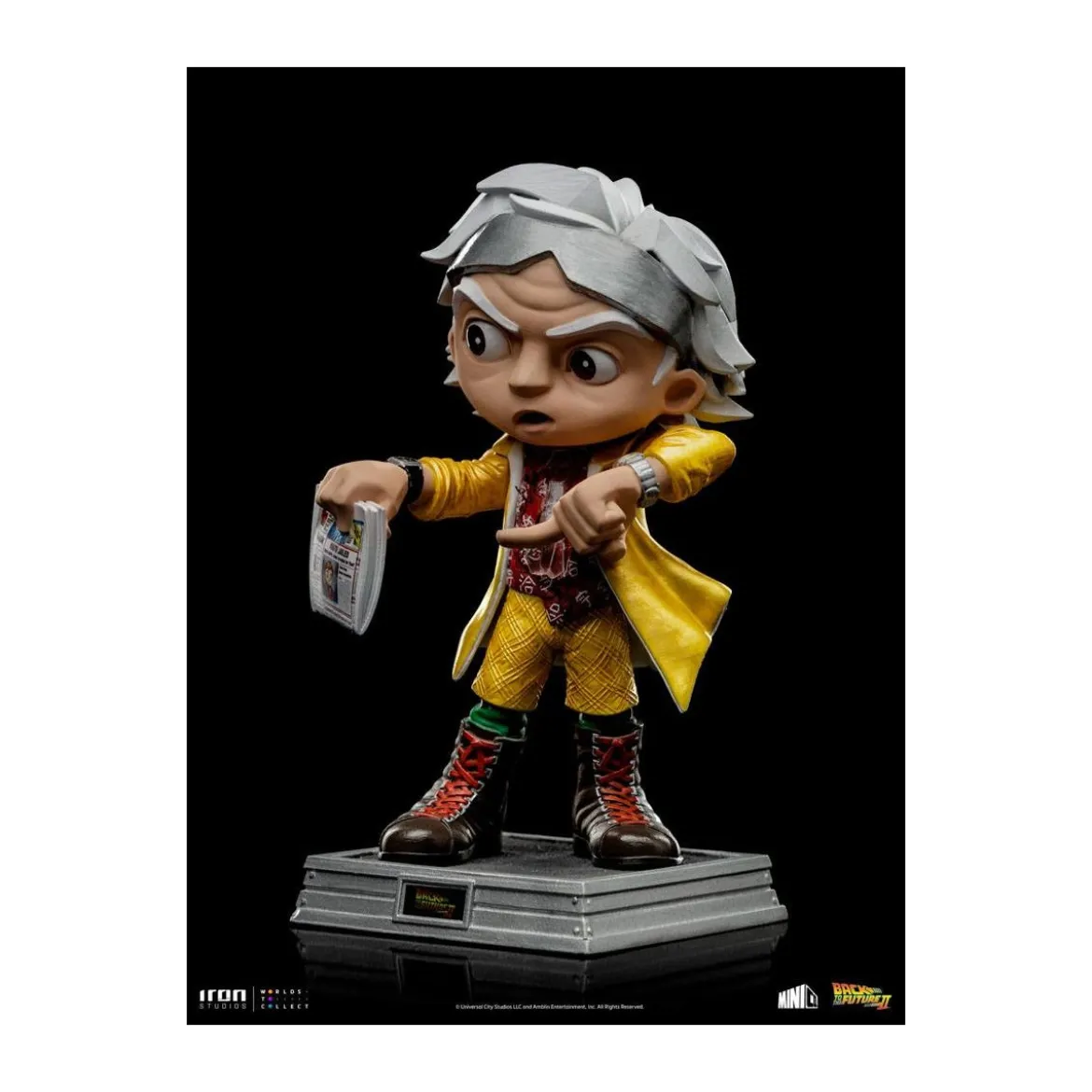Iron Studios - Doc Brown Retour vers le Futur 2 - Mini Co.