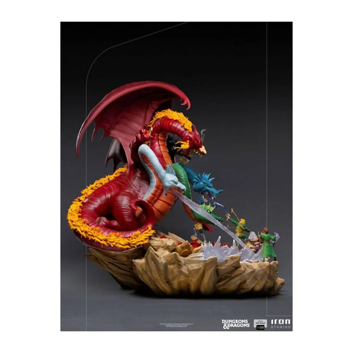 Iron Studios Dungeons & Dragons - statuette 1/20 Demi Art Scale Tiamat Battle