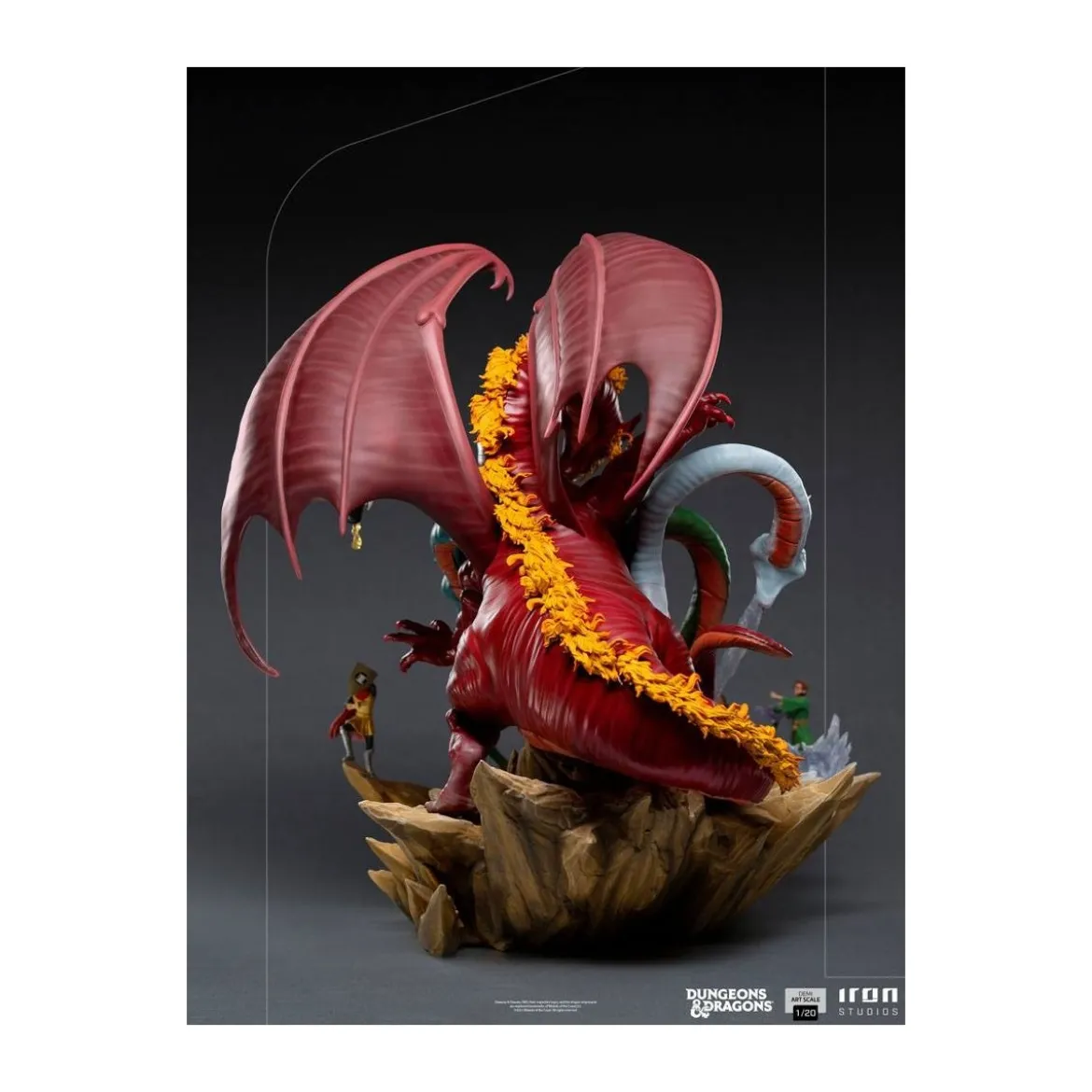Iron Studios Dungeons & Dragons - statuette 1/20 Demi Art Scale Tiamat Battle