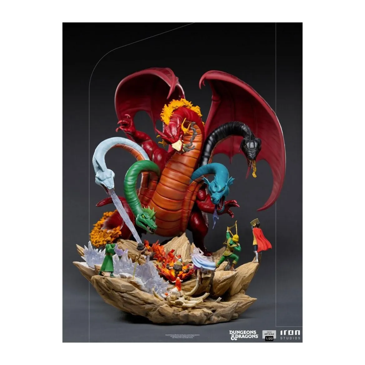 Iron Studios Dungeons & Dragons - statuette 1/20 Demi Art Scale Tiamat Battle