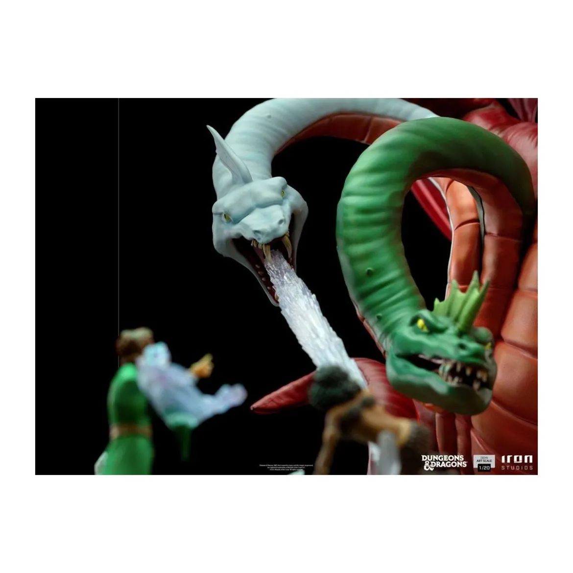 Iron Studios Dungeons & Dragons - statuette 1/20 Demi Art Scale Tiamat Battle