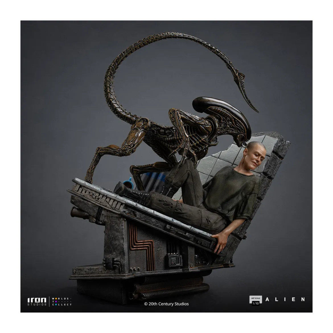 Iron Studios Ellen Ripley and Dog Alien - Art Scale 1/10 - Alien 3