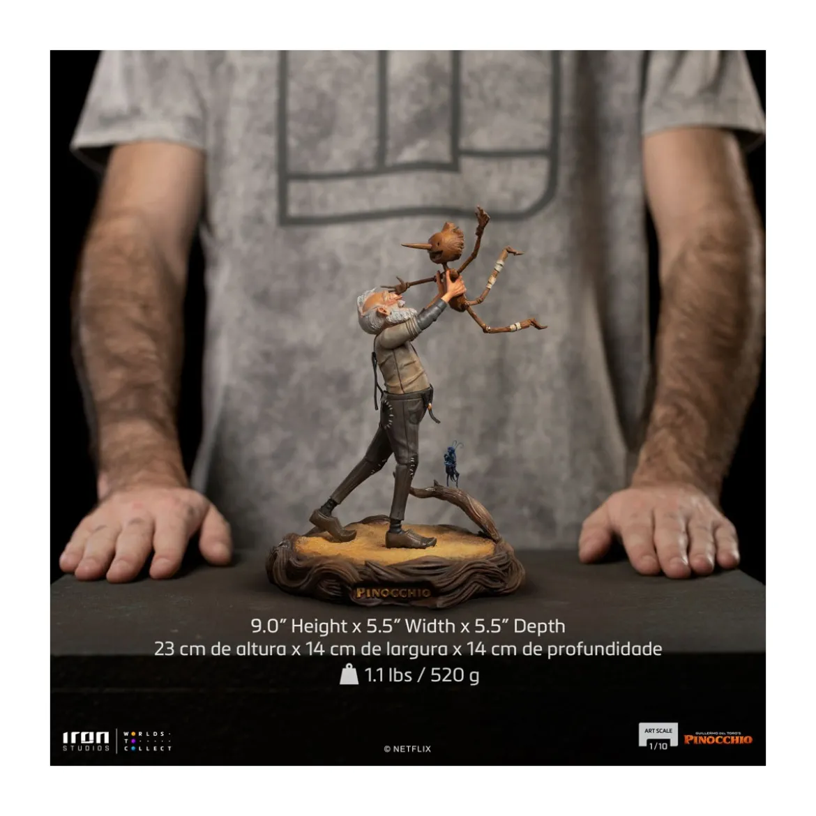 Iron Studios - Geppetto & Pinocchio BDS Art Scale 1/10 - Guillermo del Toro's Pinocchio