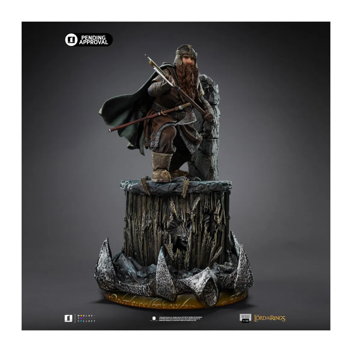 Iron Studios - Gimli Unleashed - Le Seigneur des Anneaux - LOTR Unleashed Art Scale 1/10
