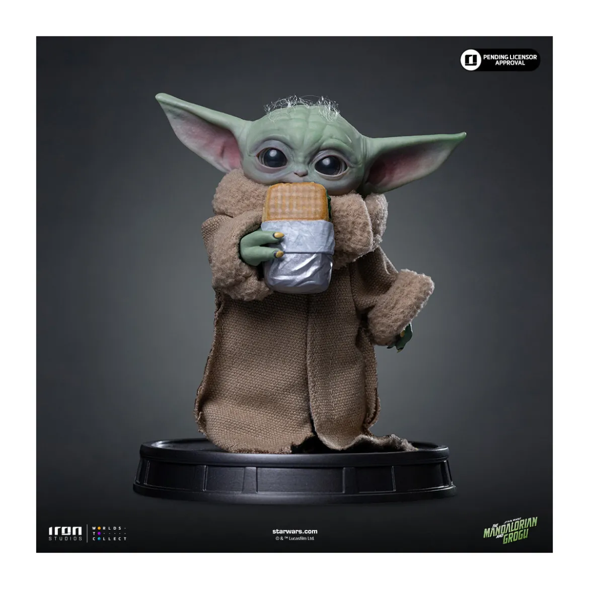 Iron Studios - Grogu Food Cart Snack - Grogu Collection Legacy Replica 1/4 - Star Wars: The Mandalorian and Grogu