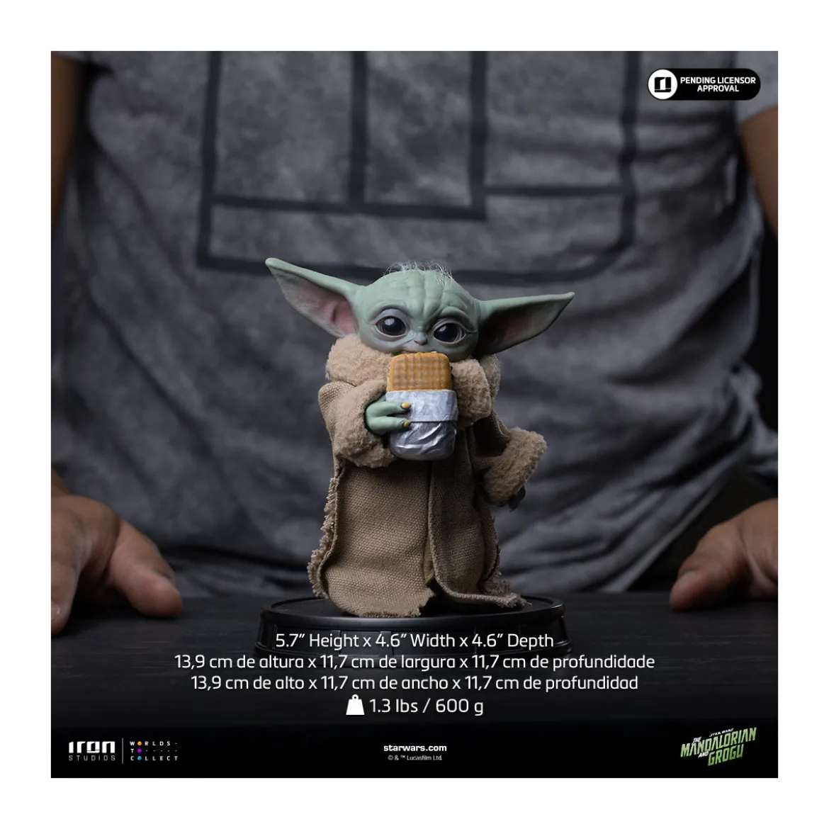 Iron Studios - Grogu Food Cart Snack - Grogu Collection Legacy Replica 1/4 - Star Wars: The Mandalorian and Grogu