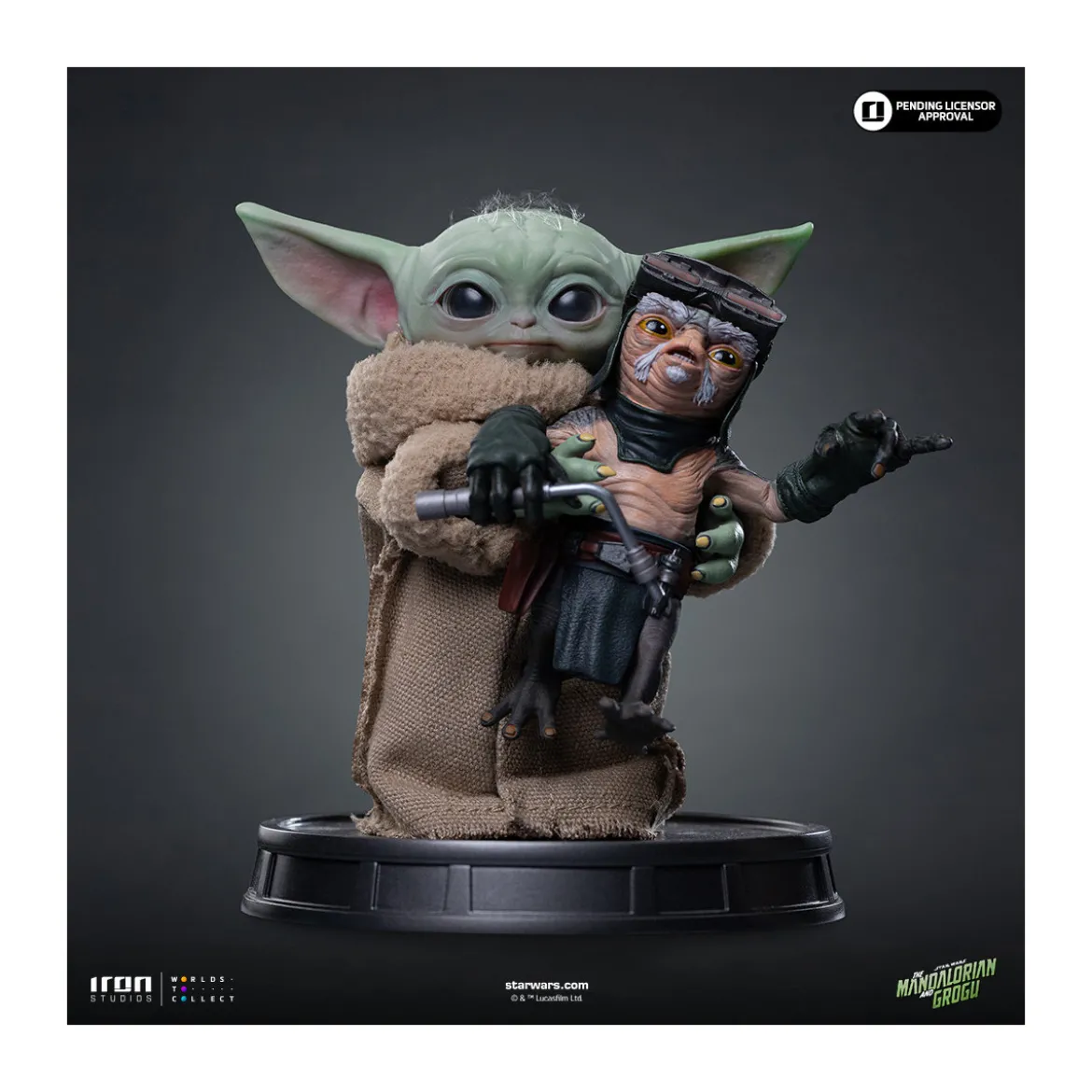 Iron Studios - Grogu No Squeezy - Grogu Collection Legacy Replica 1/4 - Star Wars: The Mandalorian and Grogu