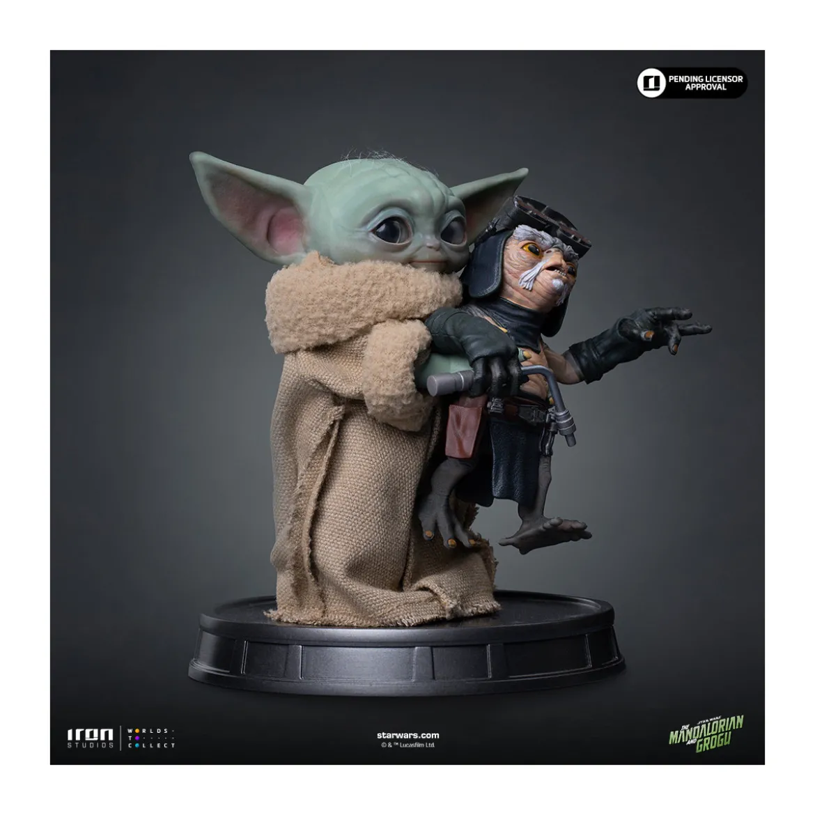 Iron Studios - Grogu No Squeezy - Grogu Collection Legacy Replica 1/4 - Star Wars: The Mandalorian and Grogu
