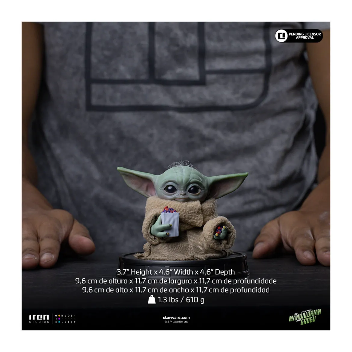 Iron Studios - Grogu PopCorn Time - Grogu Collection Legacy Replica 1/4 - Star Wars: The Mandalorian and Grogu