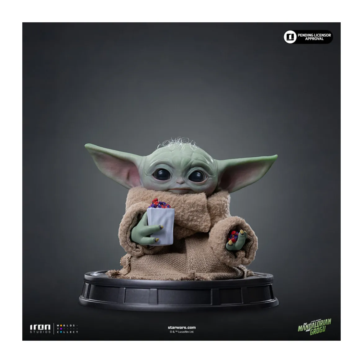 Iron Studios - Grogu PopCorn Time - Grogu Collection Legacy Replica 1/4 - Star Wars: The Mandalorian and Grogu