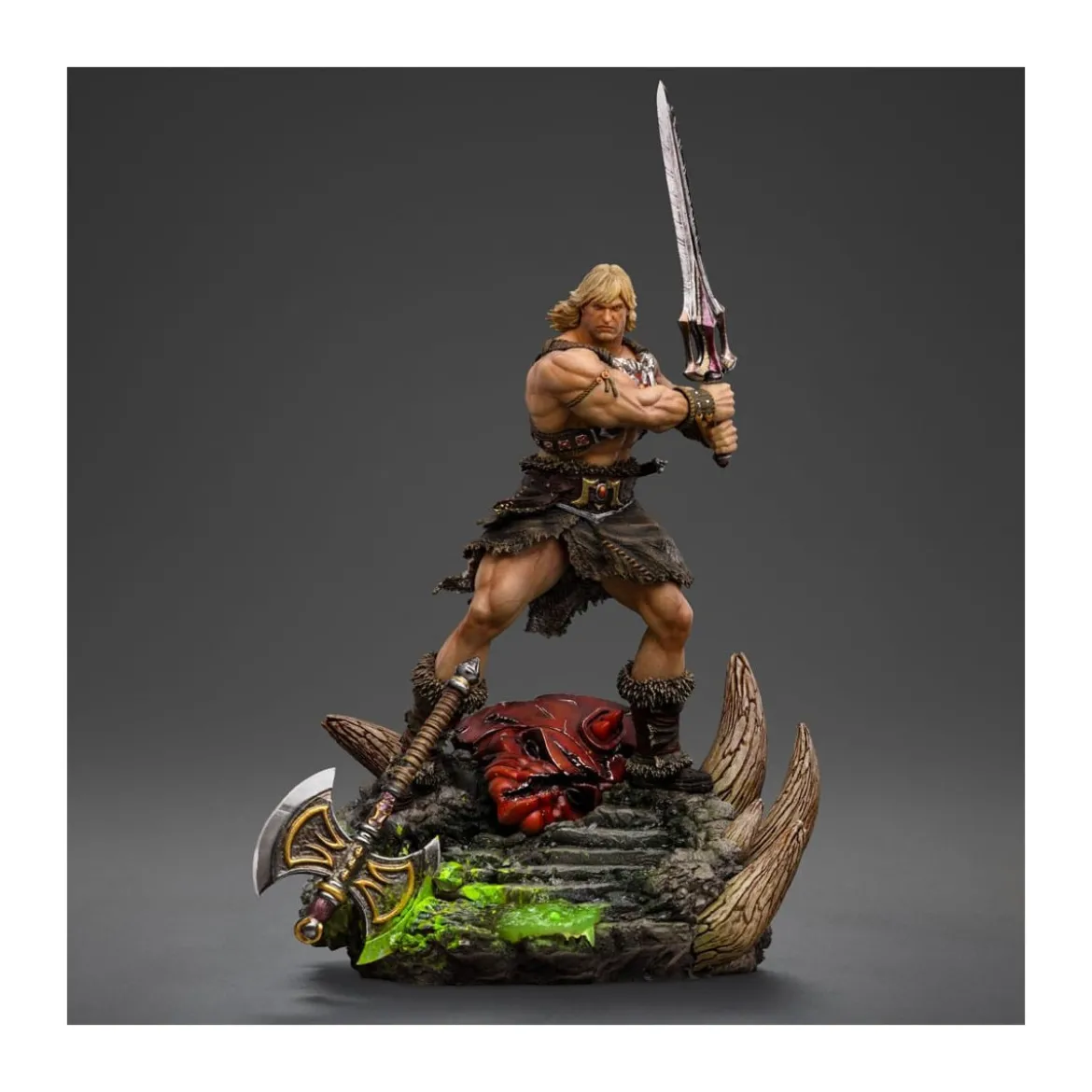 Iron Studios - HE-MAN UNLEASHED Deluxe Art Scale 1/10 - Masters of the Universe - Les Maitres de l'Univers